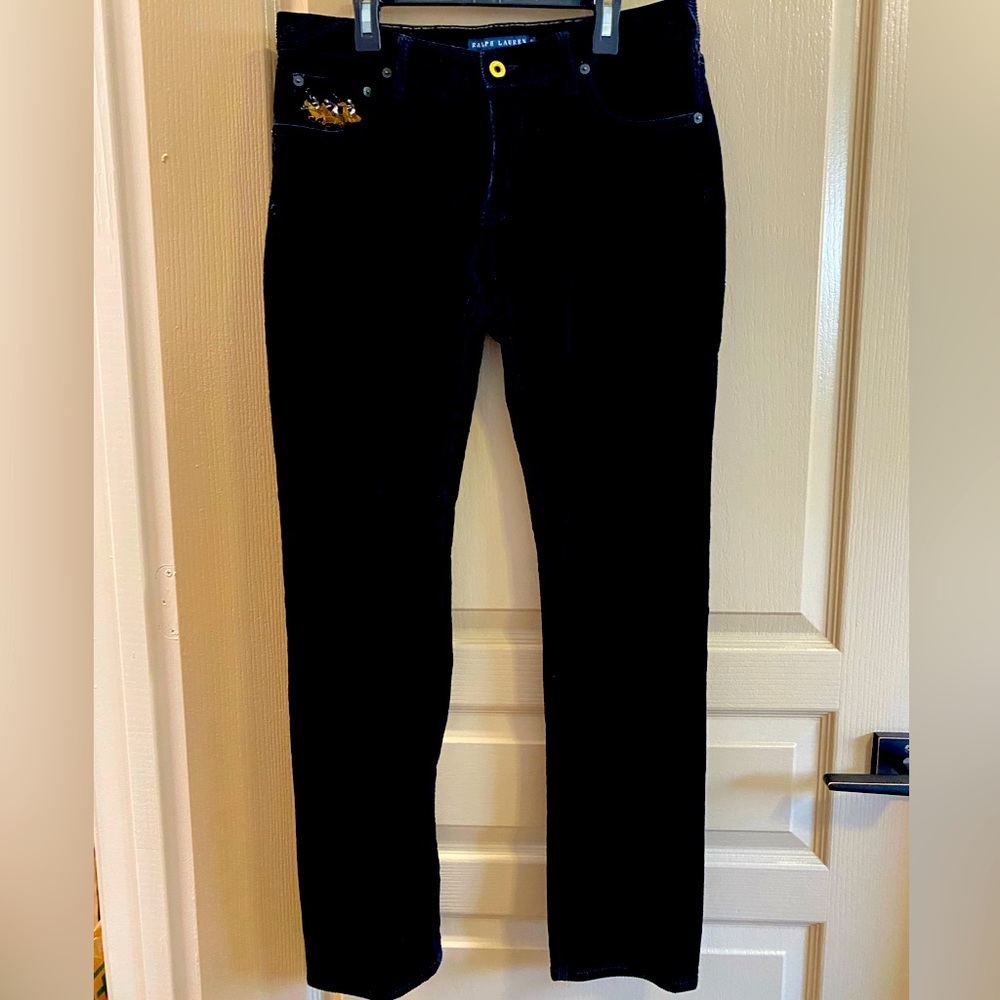 Ralph Lauren Corduroy Pants Size 10. Excellent Condition. Black